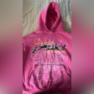 Large Sp5der pink hoodie!